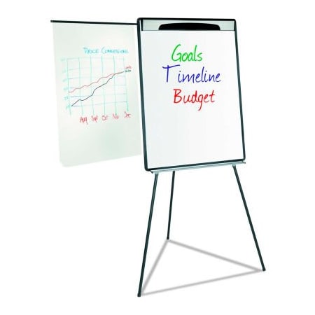 Bi-Silque MasterVision Magnetic Steel Dry-Erase Tripod Presentation Easel with Extension Arms - 29.5in x 42in EA23062119